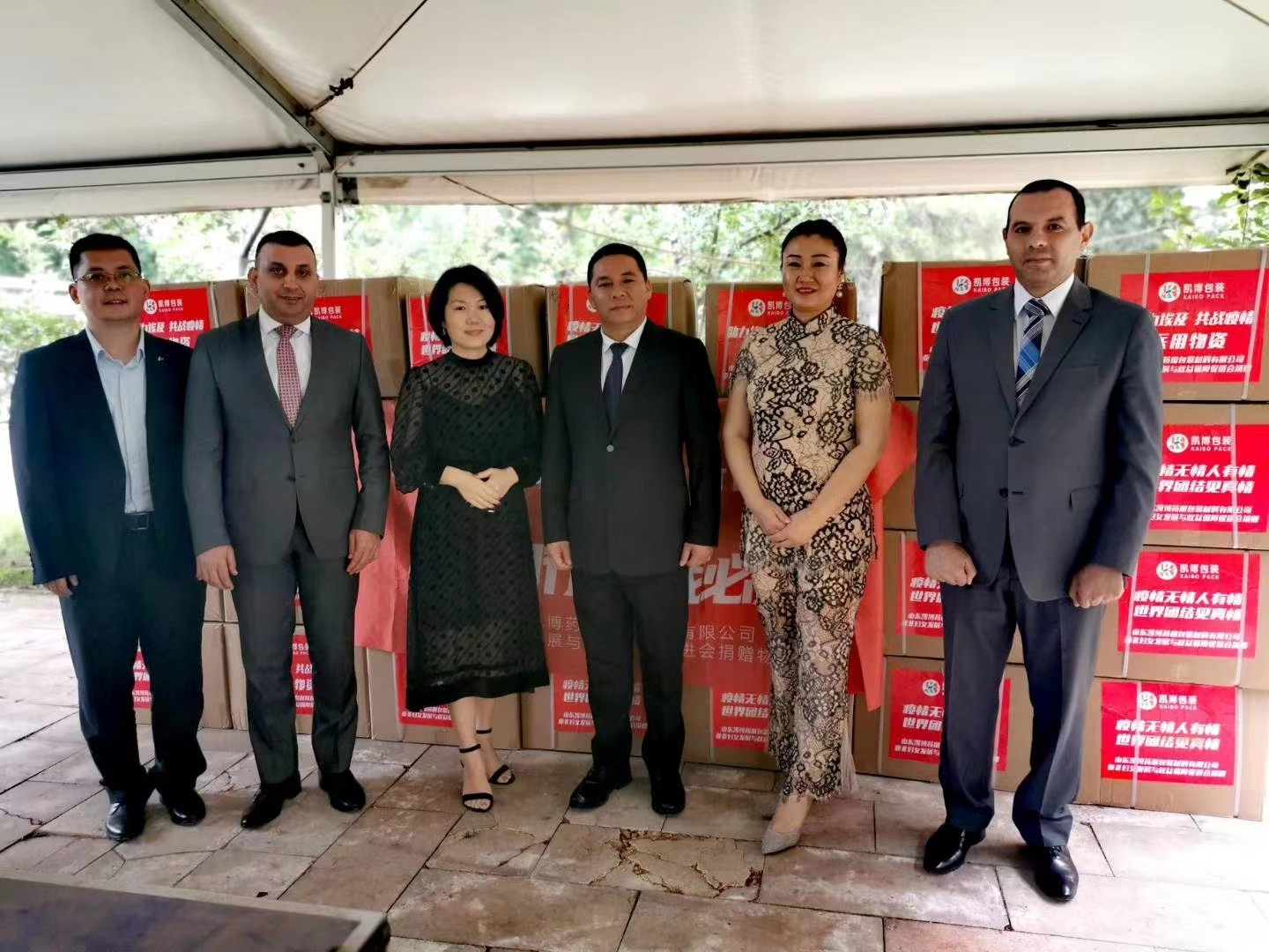 Donate anti epidemic supplies to the Egyptian Embassy in China