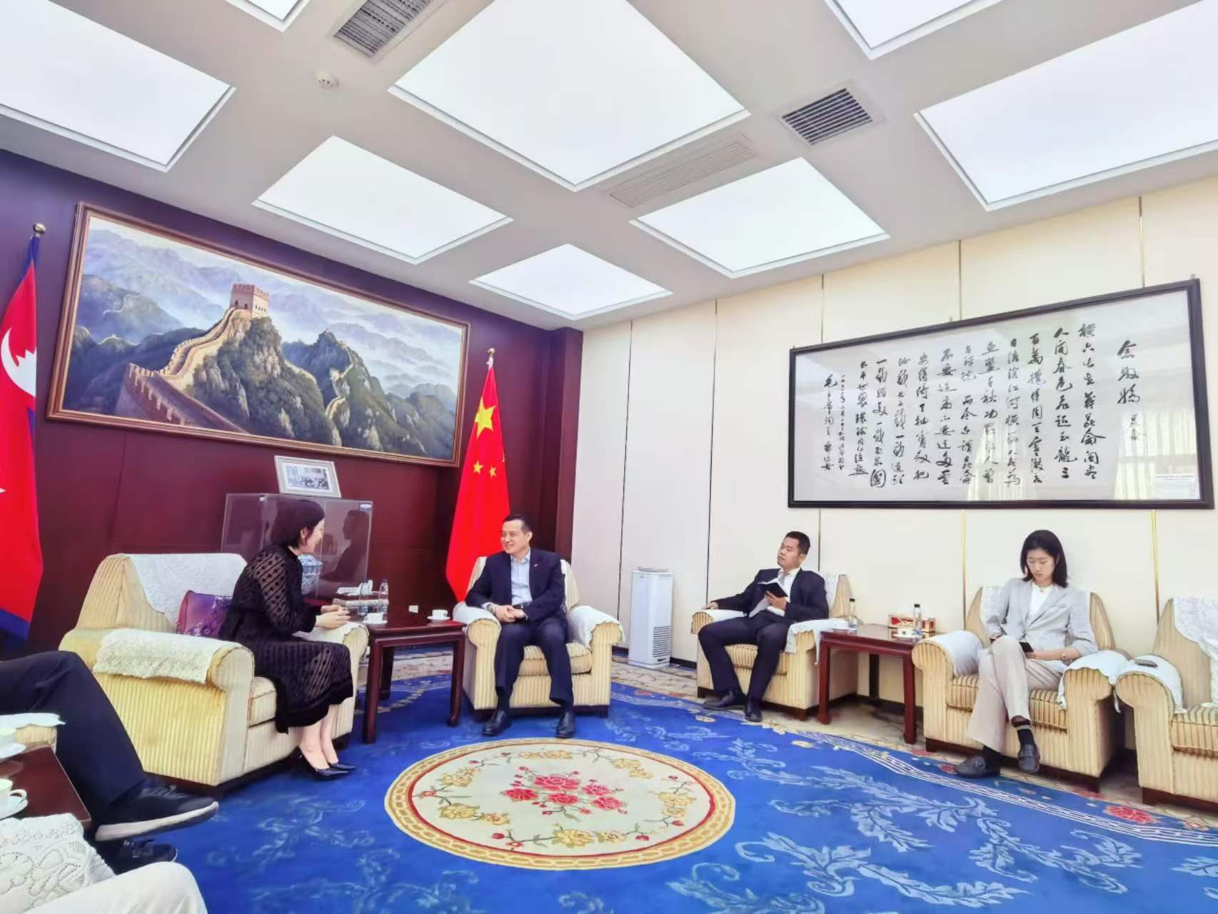赵美玲会长出访尼泊尔  共话公益与人文发展