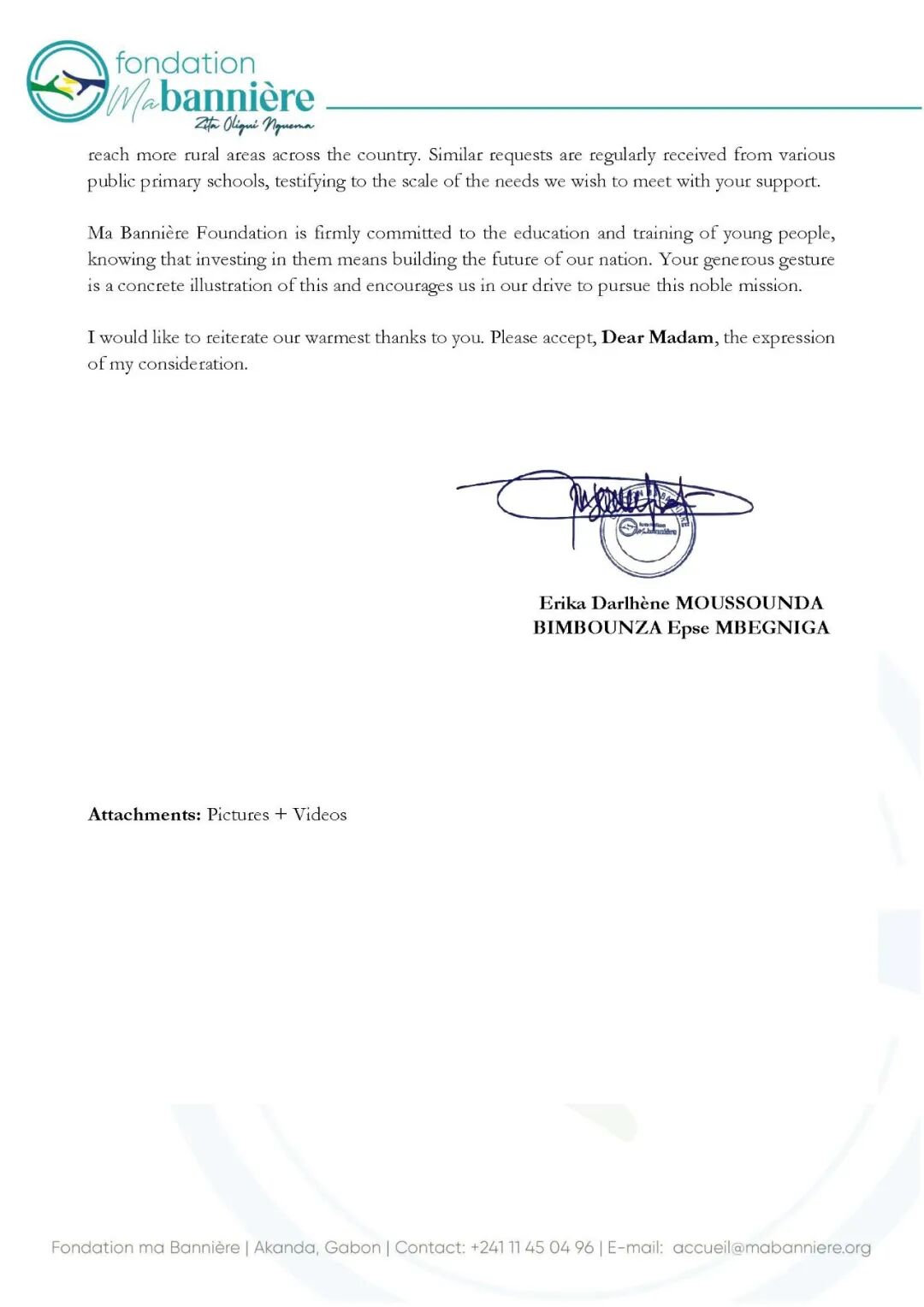 Gabon sends vote of thanks for 